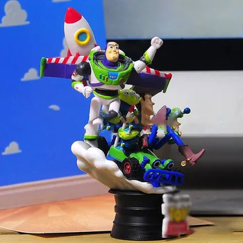 Disney Anime Toy Story Woody Buzz Lightyear Välismaalase Tegevus Arvandmed Filmi Stseeni Mudel Nukud, Kaunistused, Mänguasjad, Laste Kingitused Mänguasi